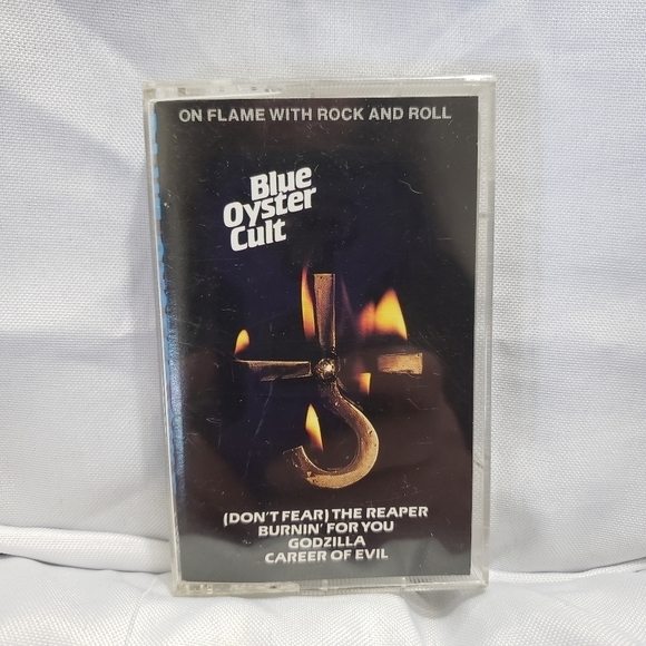 Blue Oyster Cult On Flame With Rock And Roll Cassette Tape Year 1990 CBS Records - Picture 1 of 6